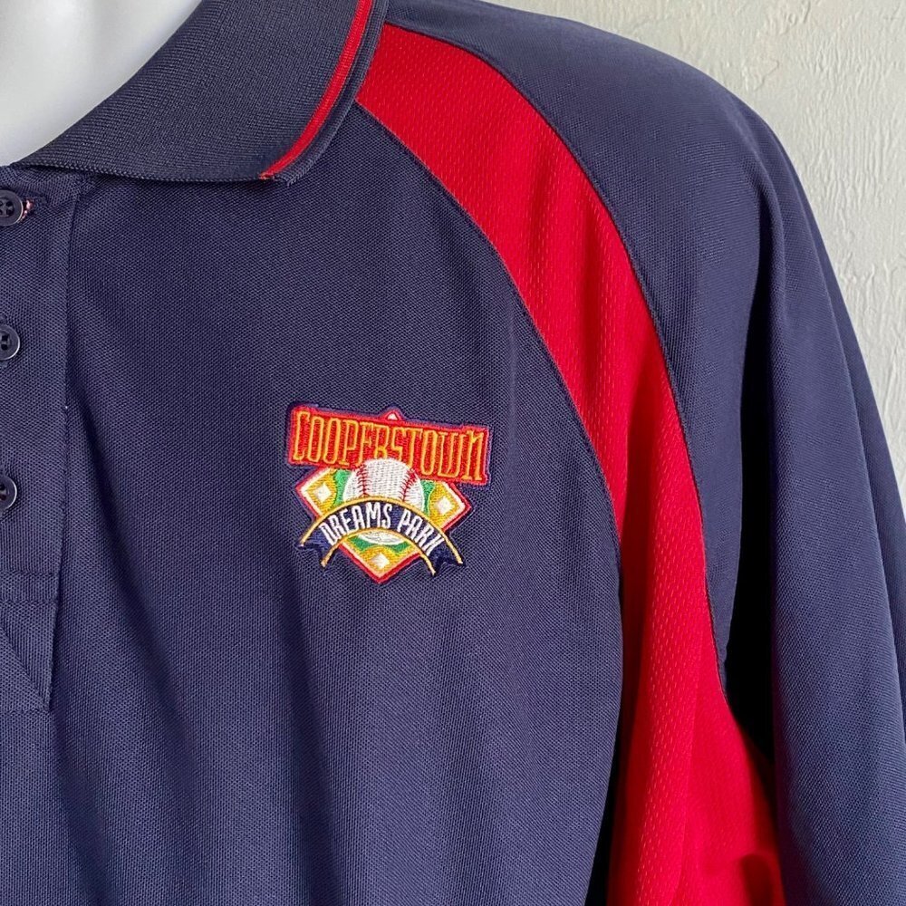 Cooperstown Dreams Park Baseball Navy Blue Polo Shirt Men's 2XL - Picture 7 of 10